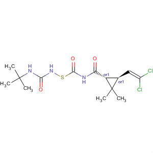 Cyclopropanecarboxamide,3-(2,2-dichloroethenyl)-N-[[[[(1,1-dimethylethyl)amino]carbonyl]amino]thioxomethyl]-2,2-dimethyl-, (1R,3S)-rel-