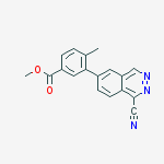methyl 3-(1-cyanophthalazin-6-yl)-4-methylbenzoate molecular structure