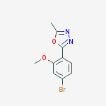 2-(4-bromo-2-methoxyphenyl)-5-methyl-1,3,4-oxadiazole
