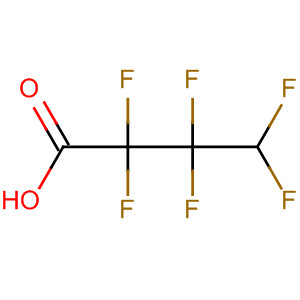 Butanoic acid, hexafluoro- molecular structure