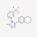 2-methyl-5-(5,6,7,8-tetrahydronaphthalen-2-yl)-1-[3-(trifluoromethyl)phenyl]pyrrole