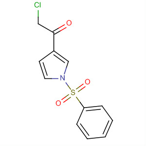 1H-Pyrrole, 3-(chloroacetyl)-1-(phenylsulfonyl)- molecular structure