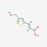 (2E)-3-[4-(HYDROXYMETHYL)-2-THIENYL]ACRYLIC ACID 95% molecular structure