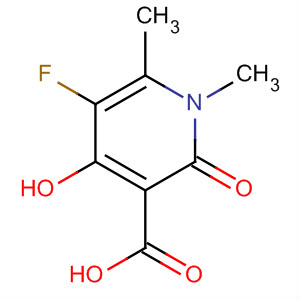 3-Pyridinecarboxylic acid,5-fluoro-1,2-dihydro-4-hydroxy-1,6-dimethyl-2-oxo- molecular structure