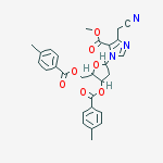 Methyl 5-(cyanomethyl)-3-[4-(4-methylbenzoyl)oxy-5-[(4-methylbenzoyl)oxymethyl]oxolan-2-yl]imidazole-4-carboxylate