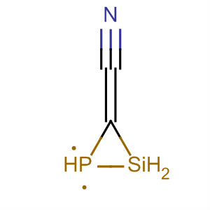 Phosphasilacycloprop-3-en-2-ylidene, 3-cyano- molecular structure