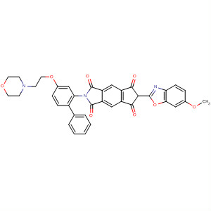 Cyclopent[f]isoindole-1,3,5,7(2H,6H)-tetrone,6-(6-methoxy-2-benzoxazolyl)-2-[4-[2-(4-morpholinyl)ethoxy][1,1'-biphenyl]-2-yl]-