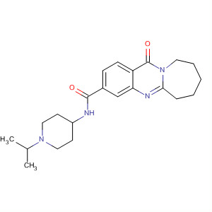 Azepino[2,1-b]quinazoline-3-carboxamide,6,7,8,9,10,12-hexahydro-N-[1-(1-methylethyl)-4-piperidinyl]-12-oxo- molecular structure