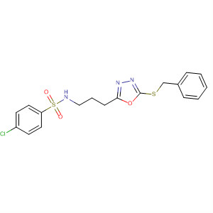 Benzenesulfonamide,4-chloro-N-[3-[5-[(phenylmethyl)thio]-1,3,4-oxadiazol-2-yl]propyl]-