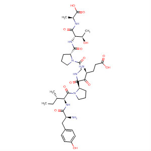 L-Alanine,L-tyrosyl-L-isoleucyl-L-a-glutamyl-L-prolylglycyl-L-prolyl-L-threonyl- molecular structure
