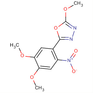 1,3,4-Oxadiazole, 2-(4,5-dimethoxy-2-nitrophenyl)-5-methoxy- molecular structure
