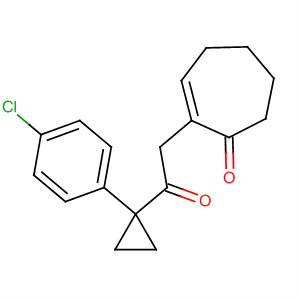 2-Cyclohepten-1-one, 2-[2-[1-(4-chlorophenyl)cyclopropyl]-2-oxoethyl]- molecular structure