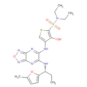 2-Thiophenesulfonamide,N,N-diethyl-3-hydroxy-4-[[6-[[(1R)-1-(5-methyl-2-furanyl)propyl]amino][1,2,5]oxadiazolo[3,4-b]pyrazin-5-yl]amino]-