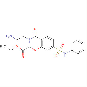 Acetic acid,2-[2-[[(2-aminoethyl)amino]carbonyl]-5-[(phenylamino)sulfonyl]phenoxy]-, ethyl ester