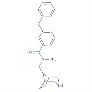 Benzamide,N-(3-azabicyclo[3.2.1]oct-8-ylmethyl)-N-methyl-3-(phenylmethyl)- molecular structure