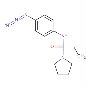 1-Pyrrolidinepropanamide, N-(4-azidophenyl)- molecular structure
