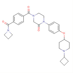 2-Piperazinone,4-[4-(1-azetidinylcarbonyl)benzoyl]-1-[4-[(1-cyclobutyl-4-piperidinyl)oxy]phenyl]-