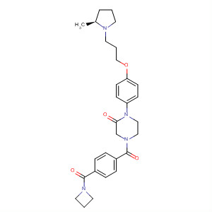 2-Piperazinone,4-[4-(1-azetidinylcarbonyl)benzoyl]-1-[4-[3-[(2S)-2-methyl-1-pyrrolidinyl]propoxy]phenyl]-