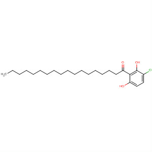 1-Octadecanone, 1-(3-chloro-2,6-dihydroxyphenyl)- molecular structure