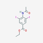 ethyl 4-acetamido-3,5-diiodobenzoate molecular structure