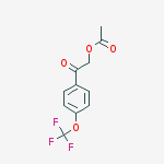 Ethanone, 2-(acetyloxy)-1-[4-(trifluoromethoxy)phenyl]- molecular structure