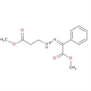 Benzeneacetic acid, a-[(2-methoxy-2-oxoethyl)methylhydrazono]-,methyl ester molecular structure
