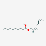 (Z)-1-[(3,7-dimethyl-2,6-octadienyl)oxy]-1-methoxydecane molecular structure