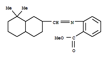 methyl 2-[[(octahydro-8,8-dimethyl-2-naphthyl)methylene]amino]benzoate molecular structure
