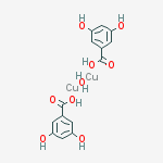 Bis(3,5-dihydroxybenzoato-O1)-mu-oxodicopper molecular structure