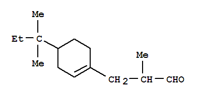 4-(1,1-Dimethylpropyl)-alpha-methylcyclohexene-1-propan-1-al molecular structure