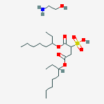 1,4-bis(ethylhexyl) 2-sulphosuccinate, compound with 2-aminoethanol (1:1)