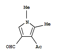 1H-Pyrrole-3-carboxaldehyde,4-acetyl-1,5-dimethyl- molecular structure