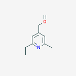 (2-ethyl-6-methyl-pyridin-4-yl)-methanol molecular structure