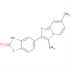 2(3H)-Benzothiazolone, 5-(3,7-dimethylimidazo[1,2-a]pyridin-2-yl)-