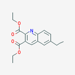 6-ETHYLQUINOLINE-2,3-DICARBOXYLIC ACID DIETHYL ESTER molecular structure