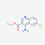 ethyl 4-amino-6-chloro-quinoline-3-carboxylate molecular structure