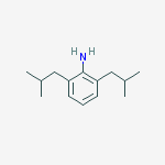 2,6-bis(2-methylpropyl)aniline molecular structure