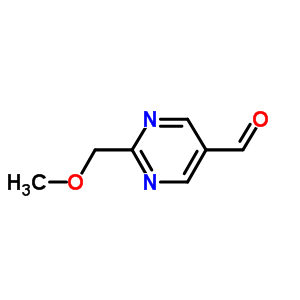 2-(METHOXYMETHYL)-5-PYRIMIDINECARBALDEHYDE molecular structure