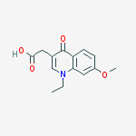 2-(1-ethyl-7-methoxy-4-oxoquinolin-3-yl)acetic Acid