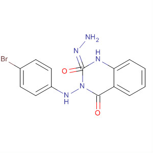 2,4(1H,3H)-Quinazolinedione, 3-[(4-bromophenyl)amino]-, 2-hydrazone molecular structure