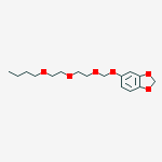 5-[2-(2-butoxyethoxy)ethoxymethoxy]-1,3-benzodioxole molecular structure