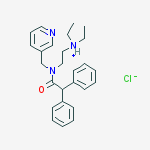 2-[(diphenylacetyl)(pyridin-3-ylmethyl)amino]-N,N-diethylethanaminium chloride