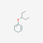 2-(pentan-3-yloxy)cyclohexa-1,3-diene molecular structure