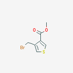 4-(bromomethyl)-3-Thiophenecarboxylic Acid Methyl Ester molecular structure